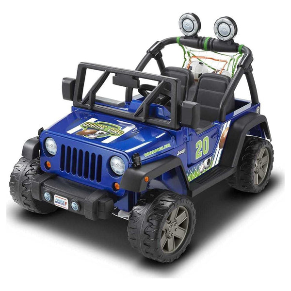 Blue jeep power wheels on sale