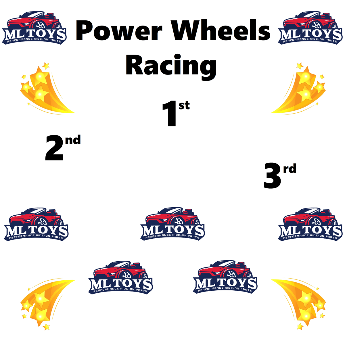 Power Wheels Podium Banner - Borrow or Buy